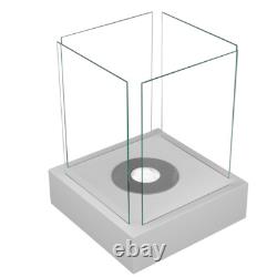 Freestanding Bioethanol Fireplace SUNSET Gray Garden-Patio-Indoor
