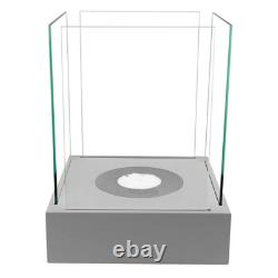 Freestanding Bioethanol Fireplace SUNSET MINI Grey Garden-Patio-Indoor