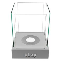 Freestanding Bioethanol Fireplace SUNSET MINI Grey Garden-Patio-Indoor