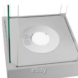 Freestanding Bioethanol Fireplace SUNSET MINI Grey Garden-Patio-Indoor