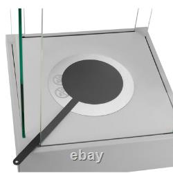 Freestanding Bioethanol Fireplace SUNSET MINI Grey Garden-Patio-Indoor