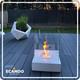 Freestanding Bioethanol Fireplace Sunset White Garden-patio-indoor