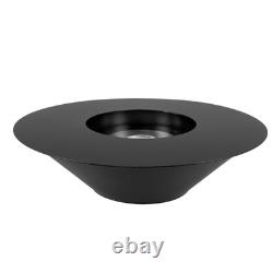 Freestanding Bioethanol Fireplace UNIVERSE Black Garden-Patio-Indoor