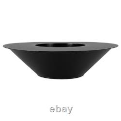 Freestanding Bioethanol Fireplace UNIVERSE Black Garden-Patio-Indoor