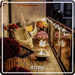 Freestanding Bioethanol Fireplace UNIVERSE Black Garden-Patio-Indoor