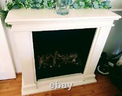 Freestanding Bioethanol Fireplace White Collection