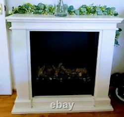 Freestanding Bioethanol Fireplace White Collection