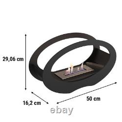 Freestanding Bioethanol fireplace ECHO black