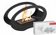 Freestanding Bioethanol Fireplace Echo Black Accessories Set