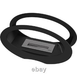 Freestanding Bioethanol fireplace ECHO black accessories set