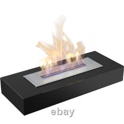 Freestanding Bioethanol fireplace INDIA MAX TÜV black