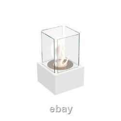 Freestanding Bioethanol fireplace TANGO1 white