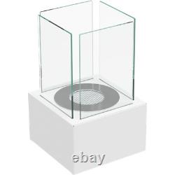 Freestanding Bioethanol fireplace TANGO1 white