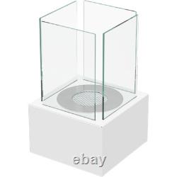 Freestanding Bioethanol fireplace TANGO1 white