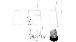 Freestanding Bioethanol fireplace TANGO1 white