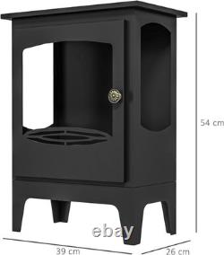 Freestanding Ethanol Fireplace Indoor Burner 1.2L Tank 3Hrs Flame Heater