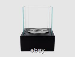 Freestanding Smart bio fireplace black structural matt