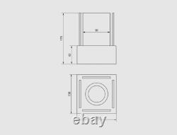 Freestanding Smart bio fireplace black structural matt