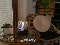 Freestanding Smart bio fireplace black structural matt