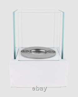 Freestanding Smart bio fireplace white structured matt