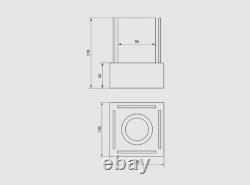 Freestanding Smart bio fireplace white structured matt
