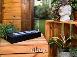 Freestanding bio fireplace Glow black structural matt