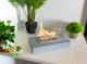 Freestanding Bio Fireplace Home Grey Structural Matt