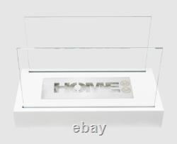 Freestanding bio fireplace Home white structural matt