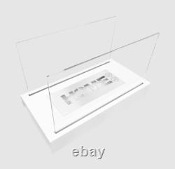 Freestanding bio fireplace Home white structural matt