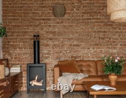 Freestanding bio fireplace Kozen black matt