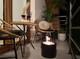 Freestanding Bio-fireplace Moon Mini Black Matt