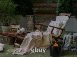 Freestanding bio-fireplace Moon Mini black matt