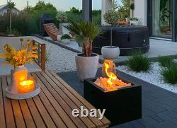 Freestanding bio-fireplace Novium, black matte, 32.5 cm x 43.5 cm Freestanding bio-fireplace Novium, black matte, 32.5 cm x 43.5 cm