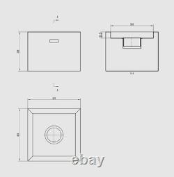 Freestanding bio-fireplace Novium, black matte, 32.5 cm x 43.5 cm