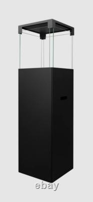 Freestanding bio fireplace PATIO black matt