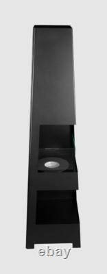 Freestanding bio fireplace Pyramid Garden black matt
