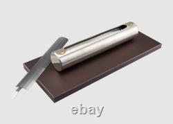 Freestanding bio fireplace Stainless brown matt