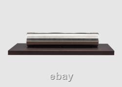 Freestanding bio fireplace Stainless brown matt