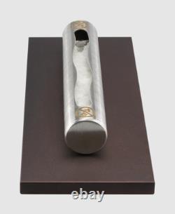 Freestanding bio fireplace Stainless brown matt
