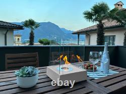 Freestanding bio fireplace Sunset Garden Mini grey matt
