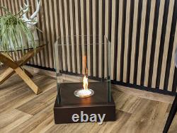 Freestanding bio fireplace Sunset Garden matt brown