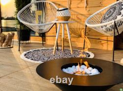 Freestanding bio fireplace Universe black matt