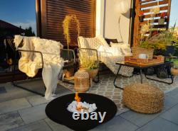 Freestanding bio fireplace Universe black matt