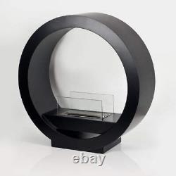 GLOBE Black Bioethanol Fireplace