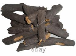 Gas Log Coal Fire 16 Piece Ceramic Replacement Suitable for Bio Ethanol LPG Fire