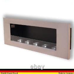 Gel and Ethanol Fireplace Cheminee Camino Chimenea Daniel Royal Stainless Steel
