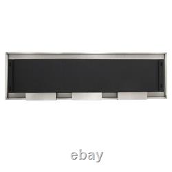 Glass Bio Ethanol Fireplace Biofire Fire Mounted On the Wall Stainless Steel