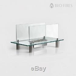 Gravity Bio Ethanol Glass Fire Place Free Standing Bioethanol Fuel