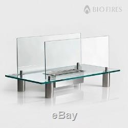 Gravity Bio Ethanol Glass Fire Place Free Standing Bioethanol Fuel