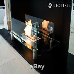 Gravity Bio Ethanol Glass Fire Place Free Standing Bioethanol Fuel